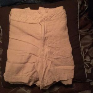 Tan Linen shorts